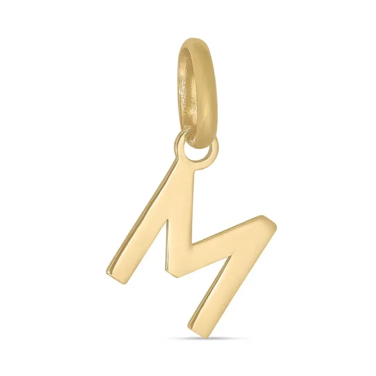 Kollektionsmuster buchstab m Anhänger aus 8 Karat Gold - My Letter