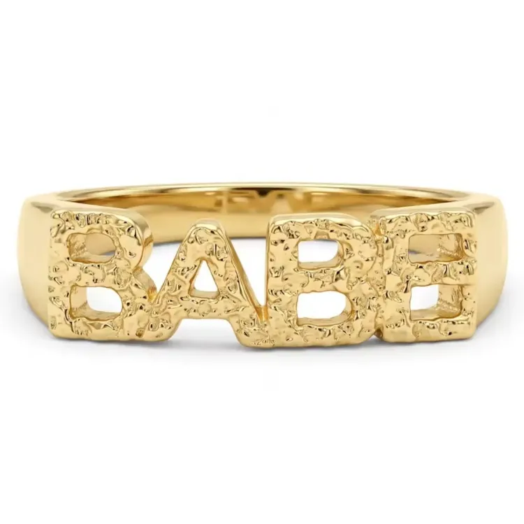 Kollektionsmuster babe Ring aus vergoldetes Messing
