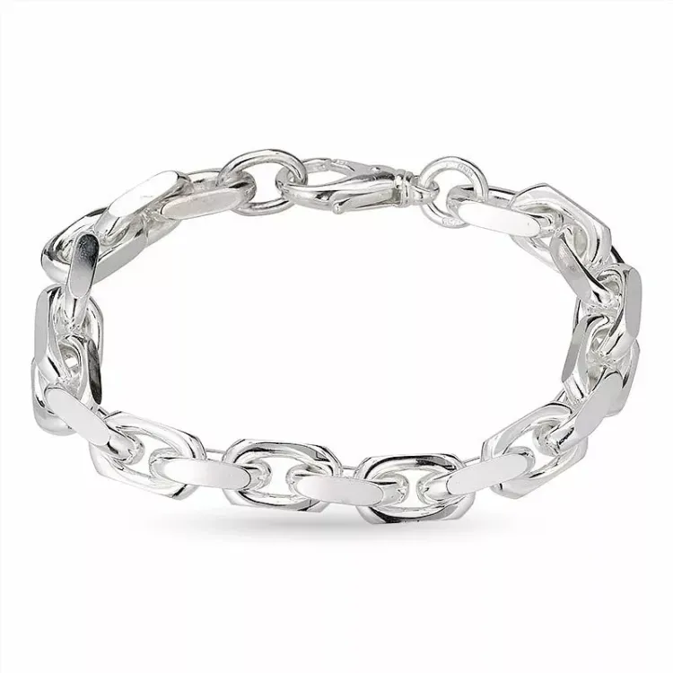 Kollektionsmuster BNH Anker facet armband aus Silber 21 cm x 9,0 mm 
