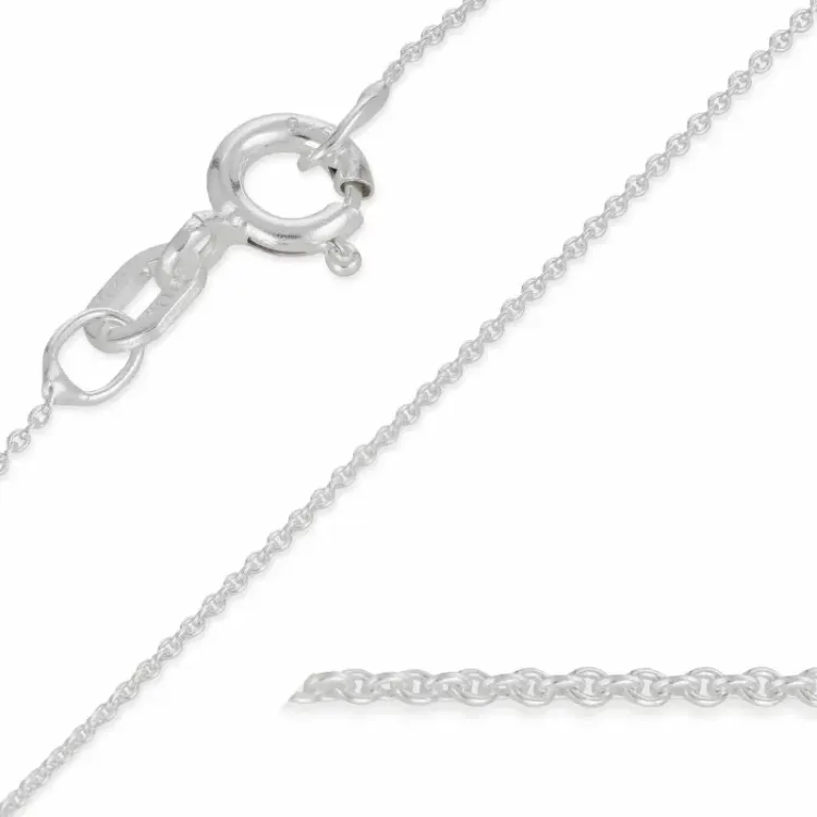 Kollektionsmuster BNH Anker runden Halskette aus Silber 60 cm x 0,8 mm 