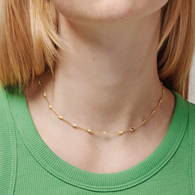 Enamel Kia Halskette in vergoldetem Sterlingsilber