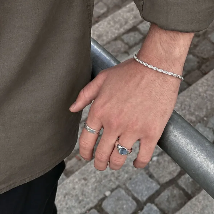 Wasserfest Ring aus Stahl