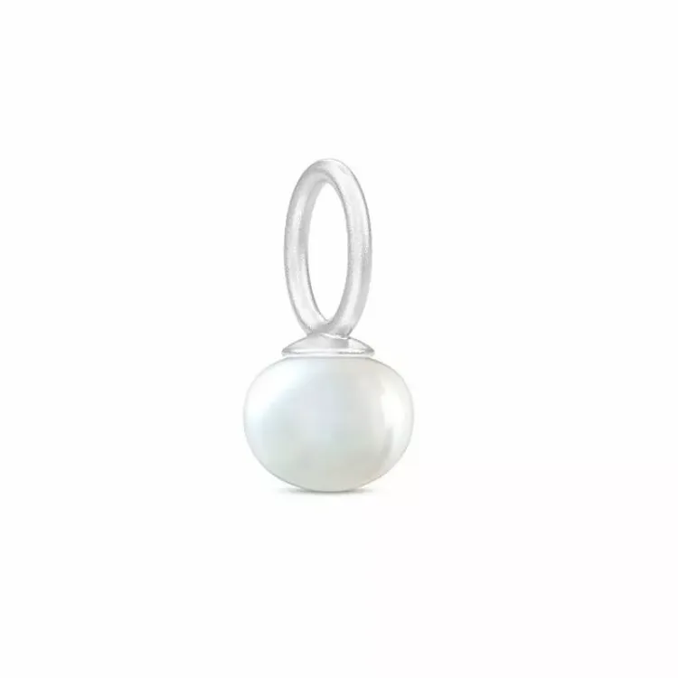 Julie Sandlau Perla Anhänger in Satinrhodiniertes Sterlingsilber