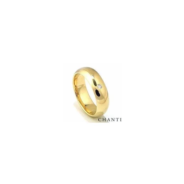 Trauring aus 14 Karat Gold 0,05 ct