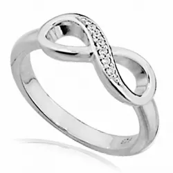 infinity Zirkon Ring aus Silber