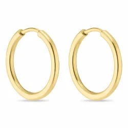 19 mm kreole in vergoldetem sterlingsilber