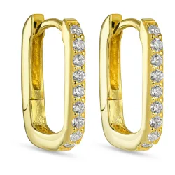 Zirkon Kreole in vergoldetem Silber - Lumé Illume