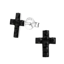 Kreuz Ohrringe in Silber - Little Ones