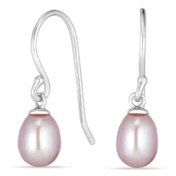 6-6,5 mm Perle Ohrringe in Silber