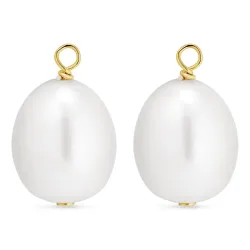 9-9,5 mm Perle Anhänger für Ohrringe in vergoldetem Sterlingsilber - Mix & Match