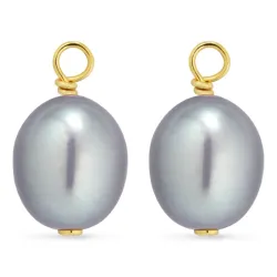 7-7,5 mm Perle Anhänger für Ohrringe in vergoldetem Silber - Mix & Match