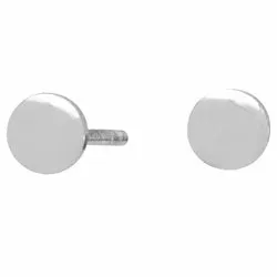 NORDAHL ANDERSEN Button Ohrringe in rhodiniertem Silber