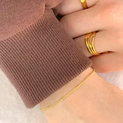 NORDAHL ANDERSEN Armband in vergoldetem Sterlingsilber