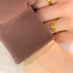 NORDAHL ANDERSEN Armband in vergoldetem Sterlingsilber