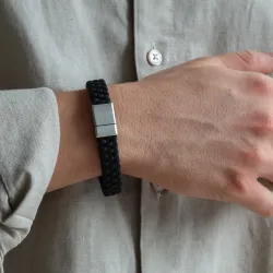 Nordahl andersen schwarzem armband in leder