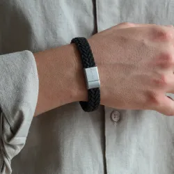 Nordahl andersen schwarzem armband in leder