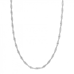 NORDAHL ANDERSEN Halskette in rhodiniertem Silber