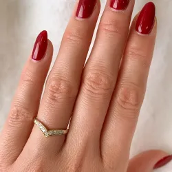 Diamant Ring in 14 Karat Gold 0,117 ct