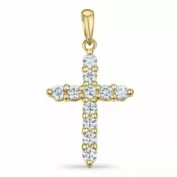 Kreuz Diamant Anhänger in 14 karat Gold 0,561 ct