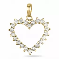 Herz Diamant Anhänger in 14 karat Gold 0,33 ct