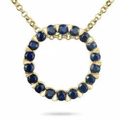 42 cm zzgl. 3 cm Verlängerung Halskette mit Anhänger aus 14 Karat Gold 0,432 ct