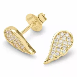 Ohrstecker in 9 karat gold mit zirkon