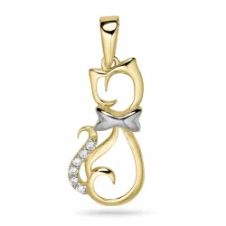 Katzen Anhänger aus 9 Karat Gold - Gold Collection