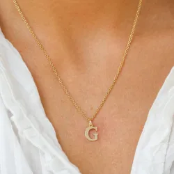buchstab g Anhänger aus 9 Karat Gold - My Letter