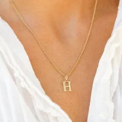 buchstab h Anhänger aus 9 Karat Gold - My Letter