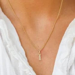 buchstab i Anhänger aus 9 Karat Gold - My Letter