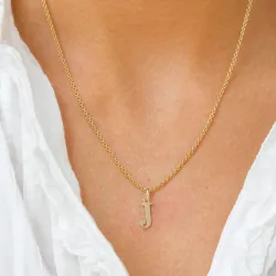 buchstab j Anhänger aus 9 Karat Gold - My Letter