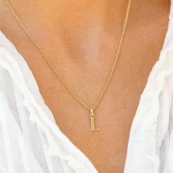 buchstab l Anhänger aus 9 Karat Gold - My Letter