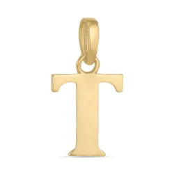 buchstab t Anhänger aus 9 Karat Gold - My Letter