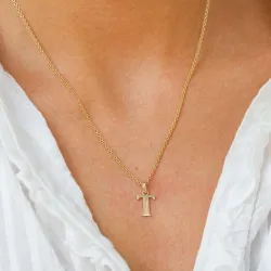 buchstab t Anhänger aus 9 Karat Gold - My Letter