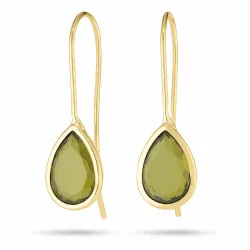 Tropfen Ohrringe in 9 Karat Gold mit Zirkon - Gold Collection