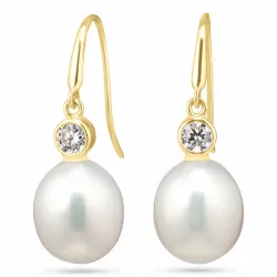 Ohrringe in 9 Karat Gold mit Zirkon - Gold Collection