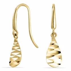 Tropfen Ohrringe in 9 Karat Gold mit  - Gold Collection
