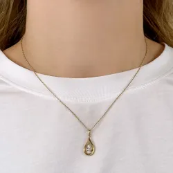 Tropfen Anhänger aus 9 Karat Gold - Gold Collection