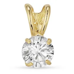 runder Anhänger aus 9 Karat Gold - Gold Collection