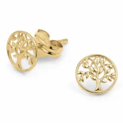 6,5 mm Lebensbaum Ohrstecker in 9 Karat Gold - Gold Collection