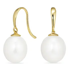 Tropfen Ohrhaken in 9 Karat Gold - Gold Collection