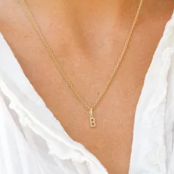 buchstab b Anhänger aus 9 Karat Gold - My Letter