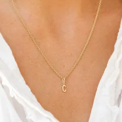buchstab c Anhänger aus 9 Karat Gold - My Letter