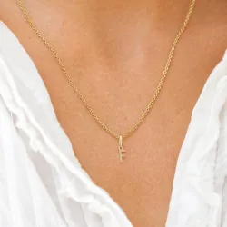 buchstab f Anhänger aus 9 Karat Gold - My Letter