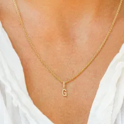 buchstab g Anhänger aus 9 Karat Gold - My Letter