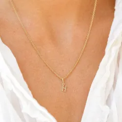 buchstab h Anhänger aus 9 Karat Gold - My Letter