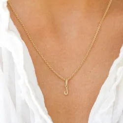 buchstab j Anhänger aus 9 Karat Gold - My Letter