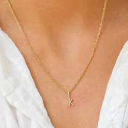 buchstab k Anhänger aus 9 Karat Gold - My Letter