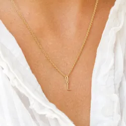 buchstab l Anhänger aus 9 Karat Gold - My Letter