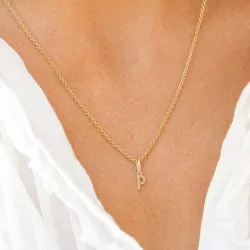 buchstab p Anhänger aus 9 Karat Gold - My Letter